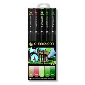 Chameleon Art Products Ct0514 Chameleon Color Tones 5 Pen Nature Tones Set - All