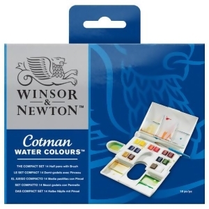 Winsor Newton / Colart 0390083 Cotman Watercolour Compact Half Pan Set - All
