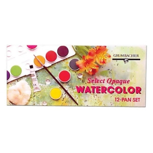 Chartpak Inc. Wco12set Opaque Watercolor 12 Pan Set - All