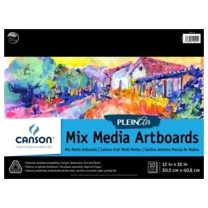 Canson/fila Co 400061732 Plein Air Board Pad 10 Sheet Mix Media 12X16 - All