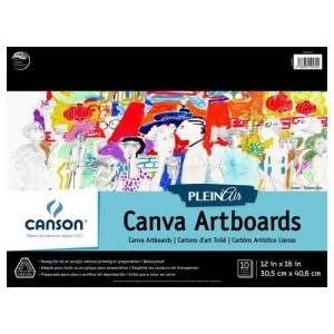 Canson/fila Co 400061738 Plein Air Board Pad 10 Sheet Canva 12X16 - All