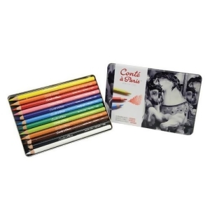 Winsor Newton / Colart 2181 Conte Pastel Pencil 12 Color Tin Set - All