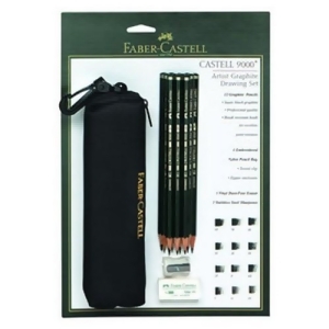 Faber-castell Usa 800028 Castell 9000 Graphite Pencil 12Pc Set W/bag - All