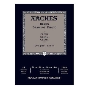 W N Canvas/arches Colart 1795115 Arches Drawing Pad Cream 123Lb 10X14 - All