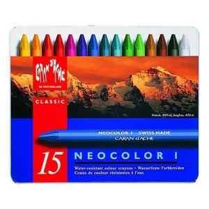 Caran Dache/creative Art 7000315 Caran Dache Classic Neocolor I 15Clr Pastel Metal Box - All