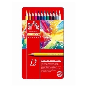 Caran Dache/creative Art 3888312 Caran Dache Supracolor 12 Colour Pencil Metal Box Set - All