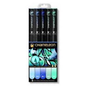 Chameleon Art Products Ct0513 Chameleon Color Tones 5 Pen Blue Tones Set - All