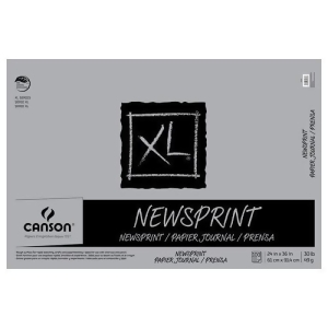 Canson/fila Co 100510952 Xl Newsprint Fold-over Rough 30Lb 100 Sheets 24X36 - All