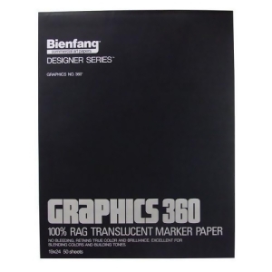 Speedball Art Products 316161 Bienfang Graphics 360 Marker Pad 13.5Lb 50Sh 19X24 - All