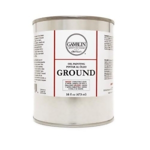 Gamblin Artists Colors Co 01116 Oil Painting Ground 16.9Oz/500ml - All