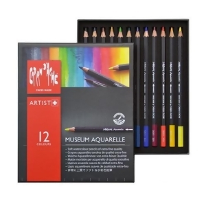 Caran Dache/creative Art 3510312 Caran Dache Museum Aquarelle 12 Colours Pencil Set - All