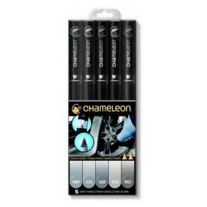 Chameleon Art Products Ct0509 Chameleon Color Tones 5 Pen Gray Tones Set - All