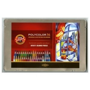 Chartpak Inc. Fa381936 Polycolor Color Pencils 36 Color Tin - All