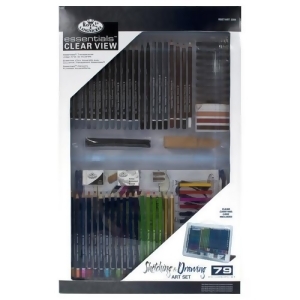 Royal Brush Rsetart3304 Essentials Deluxe Clear View Drawing/sketching Set - All