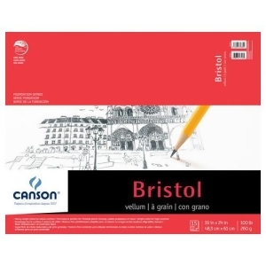 Canson/fila Co 100511021 Foundation Bristol Vellum 15 Sheet 19X24 Tape Bound Pad - All