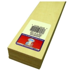 Midwest Products 4111 Basswood Sheet 1/16X2x24 - All