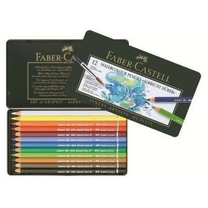 Faber-castell Usa 117512 Watercolor Pencil Metal Tin 12Ct - All