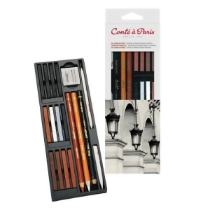 Winsor Newton / Colart 50127 Conte Studio Sketch Pencil Set 12Pcs - All