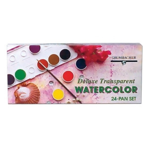 Chartpak Inc. Wct24set Transparent Watercolor 24 Color Pan Set - All