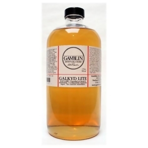 Gamblin Artists Colors Co 02032 Galkyd Lite Low Viscosity 33.8Oz/1litre - All