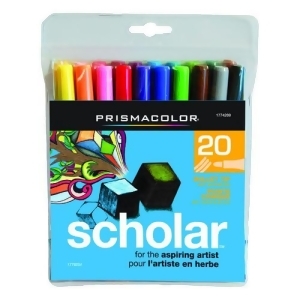 Sanford / Prismacolor 1774269 Prismacolor Scholar 20Ct Bullet Tip Marker Set - All