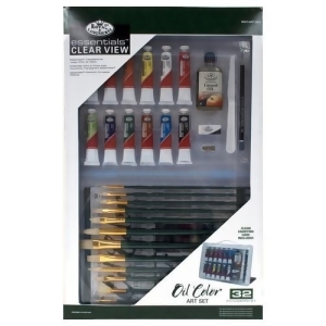 Royal Brush Rsetart3301 Essentials Deluxe Clear View Oil Painting Set - All