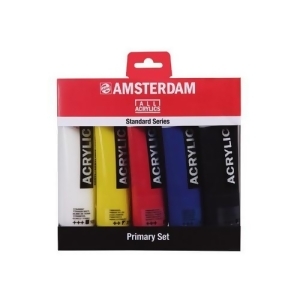 Royal Talens North Americ 17790905 Amsterdam Acrylic Color 120Ml 5 Tube Set Primary Colors - All