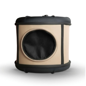 K H Pet Products 5151 Tan / Black K H Pet Products Mod Capsule Cat Bed Tan / Black 17 X 17 X 15.5 - All