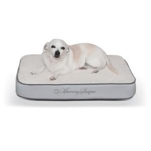 K H Pet Products 4142 Gray K H Pet Products Memory Sleeper Pet Bed Gray 18 X 26 X 3.75 - All