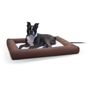 K H Pet Products 1089 Brown K H Pet Products Deluxe Lectro-soft Outdoor Heated Pet Bed Medium Brown 26.5 X 30.5 X 3. - All