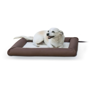 K H Pet Products 1079 Brown K H Pet Products Deluxe Lectro-soft Outdoor Heated Pet Bed Small Brown 19.5 X 23 X 2.5 - All