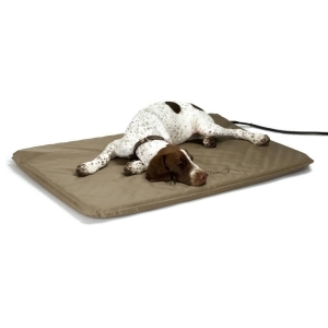K H Pet Products 1090 Tan K H Pet Products Lectro-soft Heated Outdoor Bed Large Tan 25 X 36 X 1.5 - All