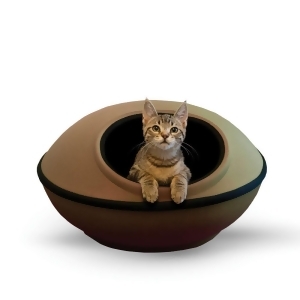 K H Pet Products 5181 Tan / Black K H Pet Products Mod Dream Pods Cat Bed Tan / Black 22 X 22 X 11.5 - All