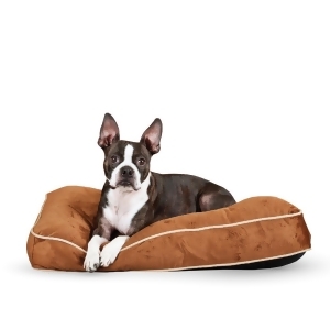 K H Pet Products 7411 Chocolate K H Pet Products Tufted Pillow Top Pet Bed Medium Chocolate 27 X 36 X 7.5 - All