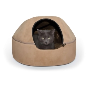 K H Pet Products 3896 Tan K H Pet Products Kitty Dome Bed Unheated Large Tan 20 X 20 X 13.50 - All