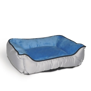 K H Pet Products 3162 Gray / Blue K H Pet Products Lounge Sleeper Self-warming Pet Bed Gray / Blue 16 X 20 X 6 - All