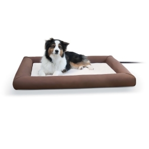 K H Pet Products 1099 Brown K H Pet Products Deluxe Lectro-soft Outdoor Heated Pet Bed Large Brown 34.5 X 44.5 X 4.5 - All