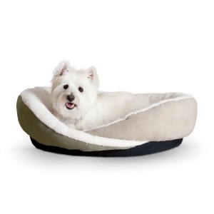 K H Pet Products 4963 Green / Tan K H Pet Products Huggy Nest Pet Bed Medium Green / Tan 28 X 24 X 7 - All