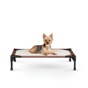 K H Pet Products 1645 Brown K H Pet Products Self-warming Pet Cot Medium Brown 25 X 32 X 7 - All