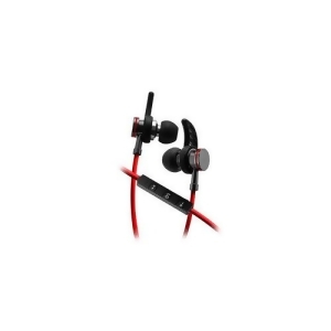 Sentry Bt250s Wireless Rechargeable Stereo Earbuds With Bluetooth In-line Mic Black Red - All