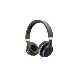 Sentry Bt300s Deluxe Stereo Headphones With Bluetooth And Mic Black Gold - All