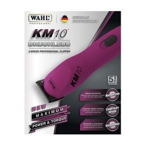 Wahl 9791-301 Purple Wahl Km10 Brushless Motor 2 Speed Clipper Purple 7.5 X 2 X 1.75 - All