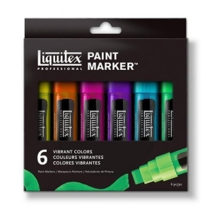 Liquitex / Colart 3699246 Liquitex Paint Marker Vibrant Wide 6 Set - All