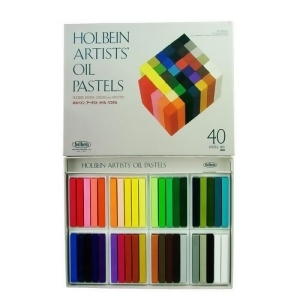 Holbein Artists Colors U686 Artists Oil Pastels 40 Color Paper Box Set - All