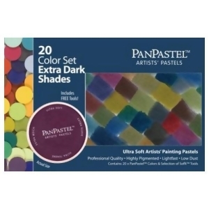 Armadillo Art Craft 30207 Panpastel Set 20 Color Extra Dark Shades - All