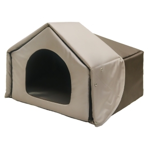 Richell 94701 Brown Richell Convertible Pet Bed House Brown 26.2 X 19.7 X 18.1 - All