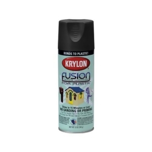 Krylon/sherwin Williams 2519 Fusion Plastic Spray Flat Black 12Oz - All