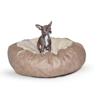 K H Pet Products 7506 Tan K H Pet Products Self Warming Cuddle Ball Pet Bed Small Tan 28 X 28 X 10 - All