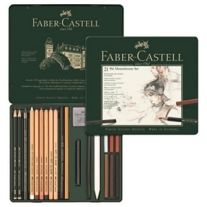 Faber-castell Usa 112976 Pitt Monochrome Tin Set Of 21 - All