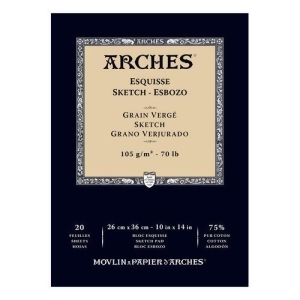 W N Canvas/arches Colart 1795111 Arches Sketch Pad White 70Lb 10X14 - All